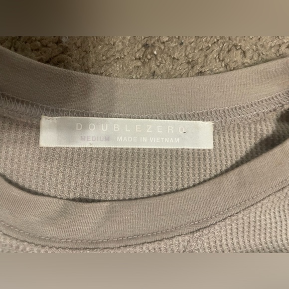 Double Zero Waffle Knit Long-Sleeve Relaxed-Fit Top - Picture 8 of 11